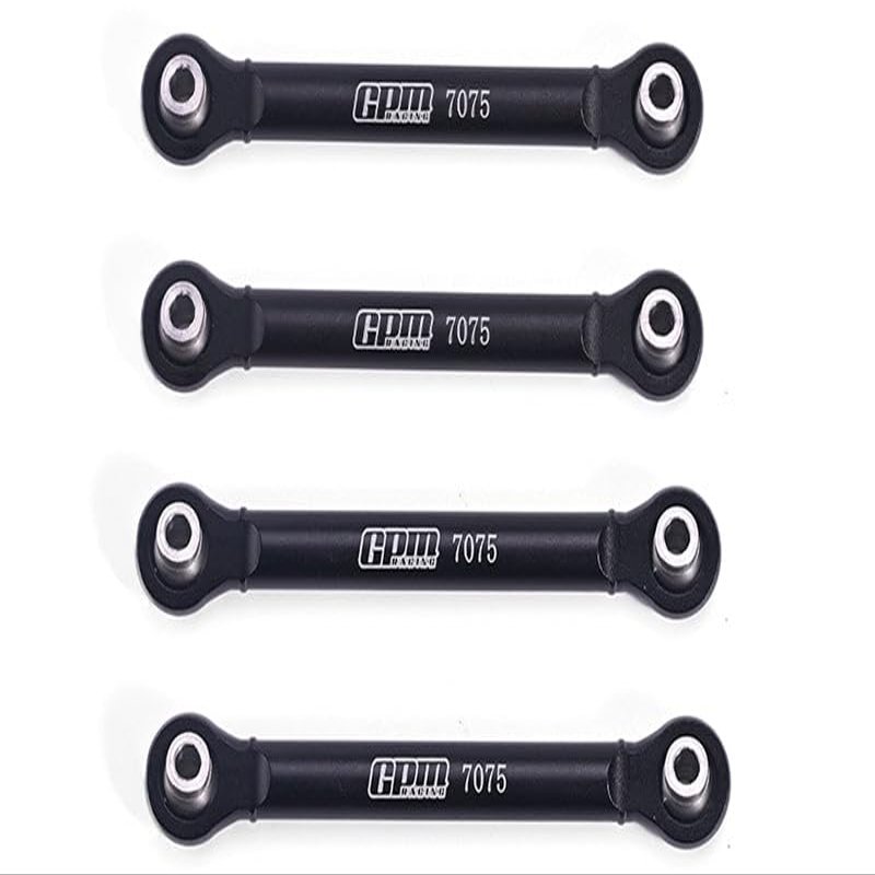 Aluminum 7075 Rear Swing Arm Pull Rod for Tamiya 1:10 R/C 58719 BBX BB-01 Upgrade Parts - Black