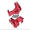 Aluminum 7075 Front and Rear Upper Bulkhead Set for 1:5 Traxxas X Maxx 8S 77086-4 / XRT 8S 78086-4 Monster Truck Upgrades - Red view 1