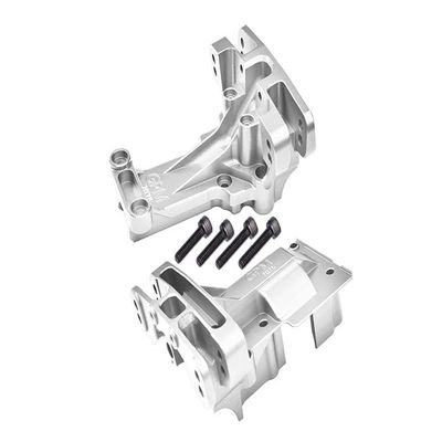 Aluminum 7075 Front and Rear Upper Bulkhead Set for 1:5 Traxxas X Maxx 8S 77086-4 / XRT 8S 78086-4 Monster Truck Upgrades - Silver