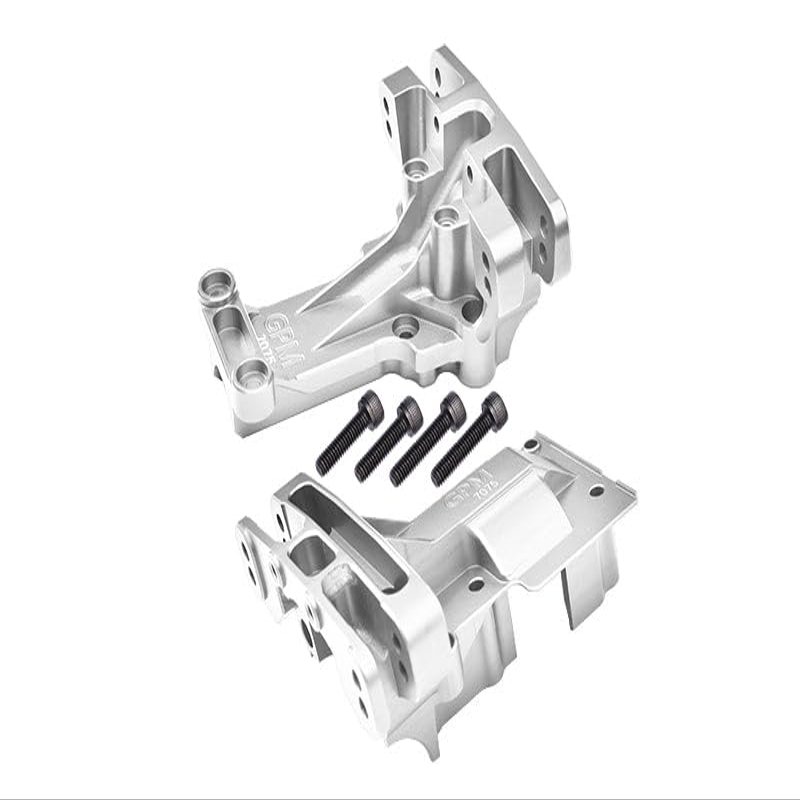 Aluminum 7075 Front and Rear Upper Bulkhead Set for 1:5 Traxxas X Maxx 8S 77086-4 / XRT 8S 78086-4 Monster Truck Upgrades - Silver