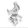 Aluminum 7075 Front and Rear Upper Bulkhead Set for 1:5 Traxxas X Maxx 8S 77086-4 / XRT 8S 78086-4 Monster Truck Upgrades - Silver view 1