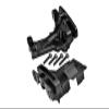 Aluminum 7075 Front and Rear Upper Bulkhead Set for 1:5 Traxxas X Maxx 8S 77086-4 / XRT 8S 78086-4 Monster Truck Upgrades - Black view 1