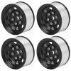 VGEBY 4 Pcs 1.55 Inch Universal RC Wheel Rim Hub for AX90069 Crawlers, Zinc Alloy Material for Improved Stability and Performance (Black) 1.5 Beadlock Wheels view 1