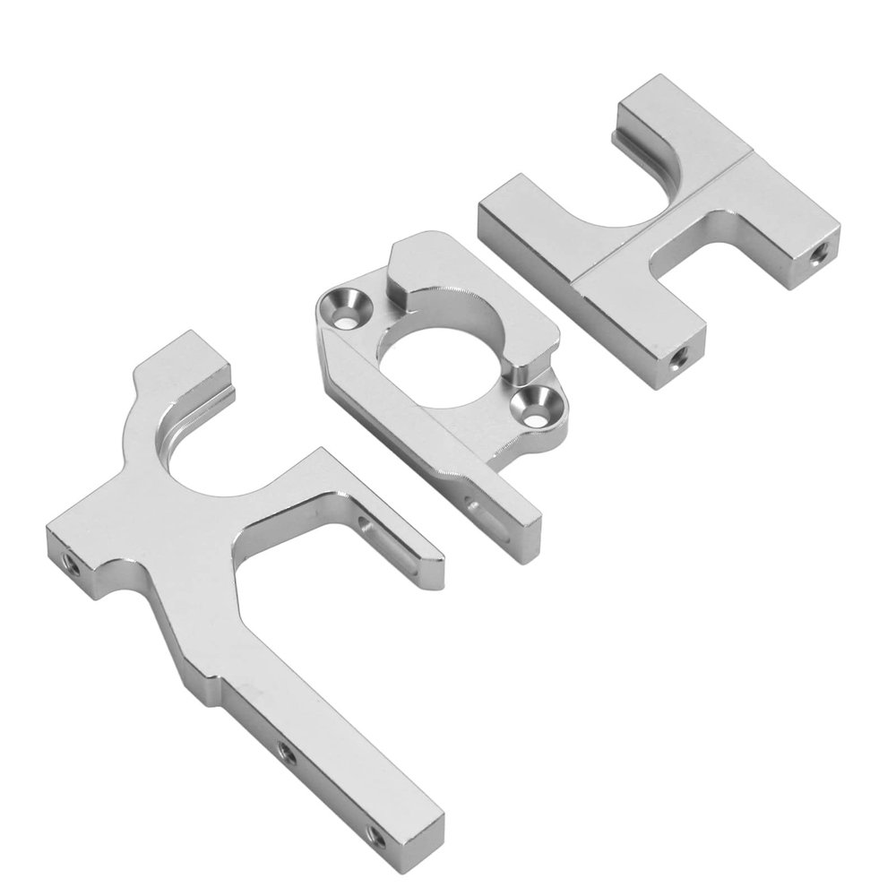 VGEBY Aluminum Alloy Motor Mount Base with Adjustable Bracket, Lightweight Design, Greater Stability, Balanced Driving, Suitable for 104001 1/10 RC Car (Silver)