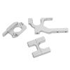 VGEBY Aluminum Alloy Motor Mount Base with Adjustable Bracket, Lightweight Design, Greater Stability, Balanced Driving, Suitable for 104001 1/10 RC Car (Silver) view 4