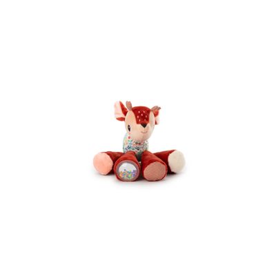 Lilliputiens - Interactive and sound plush Stella the Fawn - Ideal for baby - Engaging sounds - First play - Sensory and motor stimulation - Made of recycled polyester - 83468