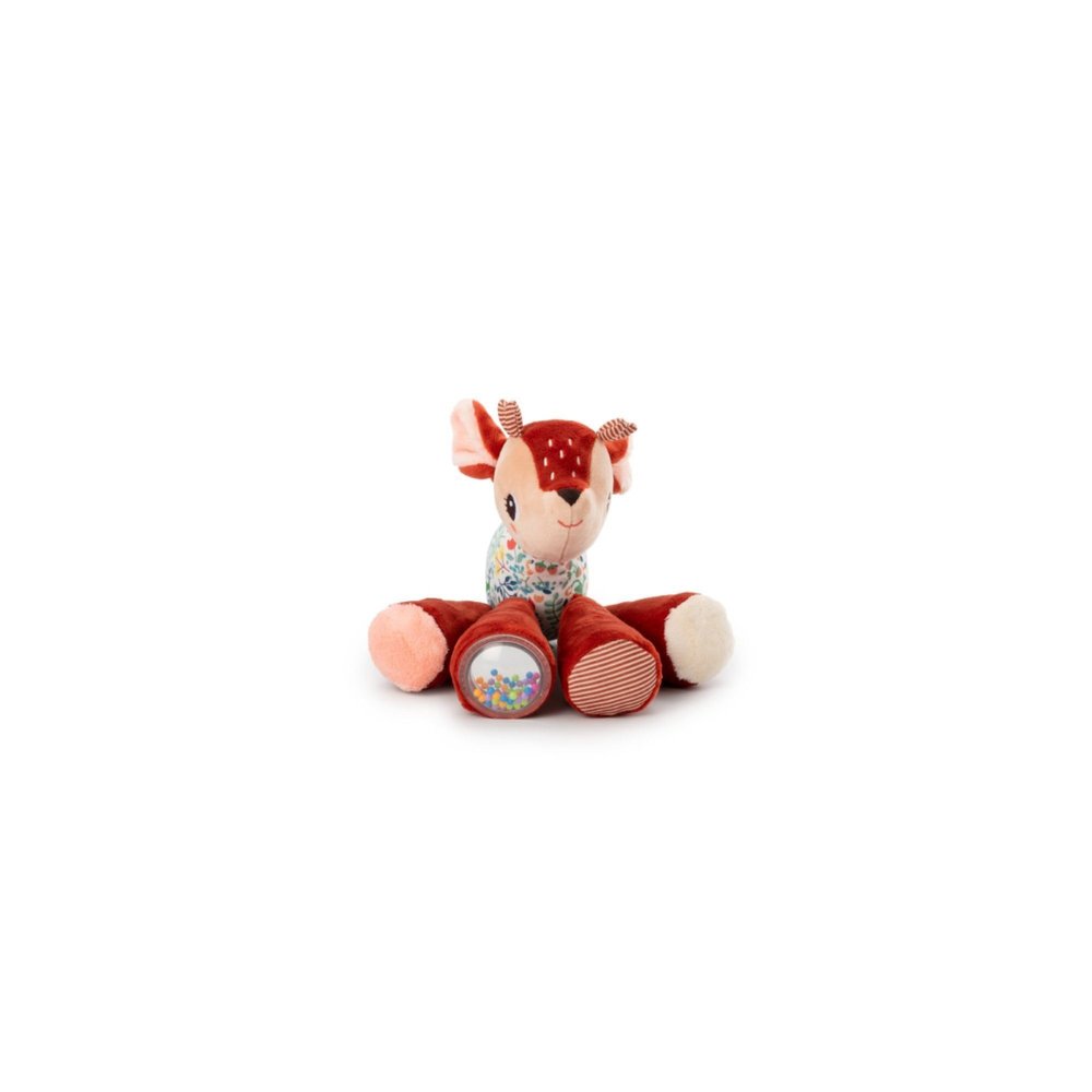 Lilliputiens - Interactive and sound plush Stella the Fawn - Ideal for baby - Engaging sounds - First play - Sensory and motor stimulation - Made of recycled polyester - 83468