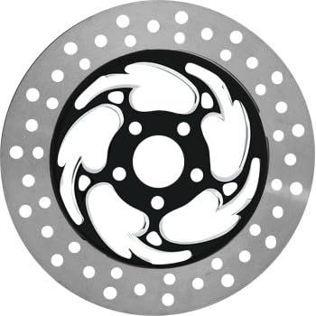 Rc Components COG11785ELF2K Savage Eclipse 11.8in. Floating Front Rotor - Chrome and Black