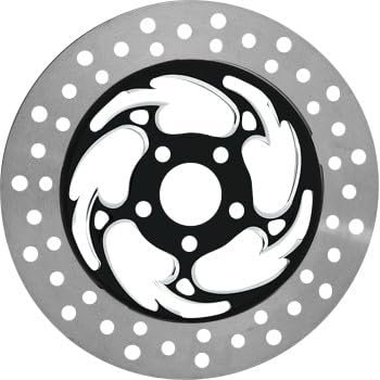 Rc Components COG11785ELF2K Savage Eclipse 11.8in. Floating Front Rotor - Chrome and Black
