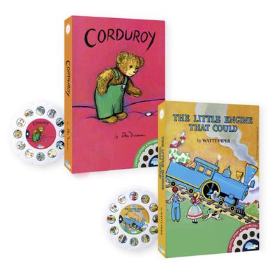Moonlite Storytime Storybook Reels, 2 Story Set, The Little Engine That Could, Corduroy, Digital Stories Toddler Early Learning Gifts for Kids Ages 12 Months and Up - Projector Sold Separately