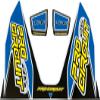 Pro Circuit DC22TI6-LB Ti-6 Exhaust Decal - Light Blue view 1