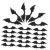 HONMEET 50pcs Black Felt Bat Wings for Halloween Crafts Costume Accessories Clip Embellishments for Parties and Creative Projects view 1