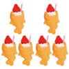 6pcs Props Fake Food Ornament Simulated Snack Model Decorative Snack Models Realistic Food PVC Dessert Japan Charm Sample Key Chain Fake Model Sushi Other Simulated Food for 14+ Years Old view 1