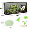 12-Pack Glow in The Dark Dinosaur Excavation Kit for Kids - Educational STEM Fossil Digging Egg Activity  Dig up & Discover Real Dino, Scientific Archaeology Set for Boys & Girls view 4
