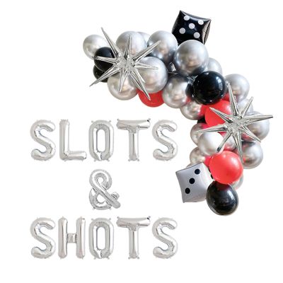 100% LIKED-Slots And Shots Banner, Vegas Bachelorette Decorations, Las Vegas Bachelorette, Bachelorette Party Vegas, Shots And Slots