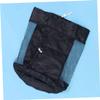 Toyvian Boys and Girls Mesh Tote Bag Foldable Beach Storage for Shells Toys Lightweight Beach Backpack for Teens Boy Girl Black view 2