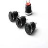 12mm Waterproof Oxidized Black Metal Button Switch with LED Lamp Momentary Latching PC Power Switch 3V 5V 6V 12V 24V 220V view 4