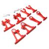 BrewJa Aluminum TT-02 Front Rear Upper Lower Suspension Arm Set Compatible with RC Car Tamiya TT02 (Color : Front Upper Arm Blue) view 2
