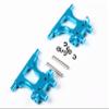 BrewJa Aluminum TT-02 Front Rear Upper Lower Suspension Arm Set Compatible with RC Car Tamiya TT02 (Color : Front Upper Arm Blue) view 3