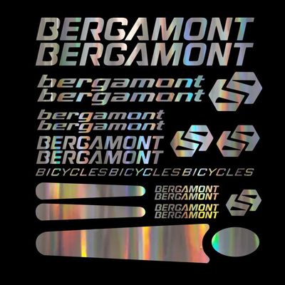 Compatible for Bergamont Bicycle MTB Frame Sticker Sticker (White)
