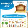 Remerry 33 Pcs Birth of Jesus Felt Figures Nativity Felt Stories Birth of Baby Jesus Precut Felt Figures Felt Bible Characters Flannel Board Stories for Kids Classroom Christmas Supplies(Cute) view 2