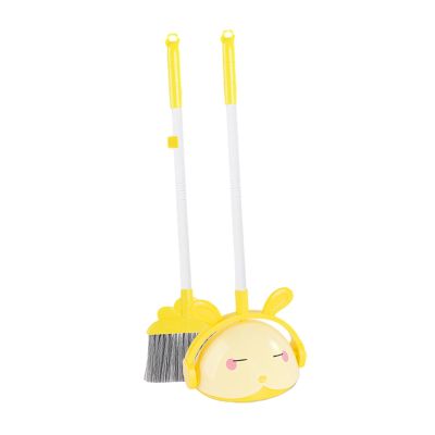 Menolana Children Housekeeping Tools Kids Cleaning Toy Educational Role Playing Play House Toy for Kindergarten Children, Yellow Broom Set