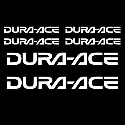 for DURA-ACE Stickers - Mountain Bike Bike Mount Adhesive Stickers (White)