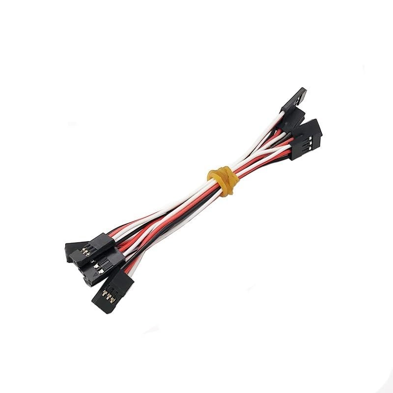 BrewJa 10pcs Servo Cable Male to Male Servo Extension Lead Cables RC Touch Wire 100mm 200MM 300MM 500MM for JR Futaba Helicopter RC Toy (Color : 10cm)