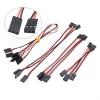BrewJa 10pcs Servo Cable Male to Male Servo Extension Lead Cables RC Touch Wire 100mm 200MM 300MM 500MM for JR Futaba Helicopter RC Toy (Color : 10cm) view 2