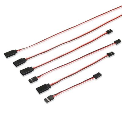 BrewJa 10pcs/lot 10CM 20CM 30CM 50CM RC Servo Extension Cord Cable Male to Female Lead for JR Plug Servo Plane Quadcopter Car Truck Toy (Color : 20cm)