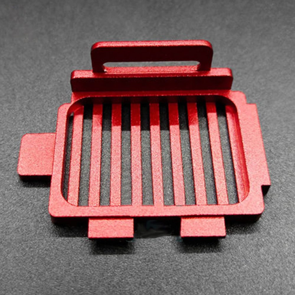 BrewJa 1 PCS Compatible with Mini-Z AWD MA020 Rc Car Motor Heat Sink Radiator Metal Upgrade Part Servo Accessories (Color : C3-3 Red)