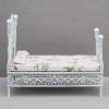 AirAds Dollhouse 1:12 Scale Dollhouse Miniature Iron Bed and Night Stand (Lot 2) view 2