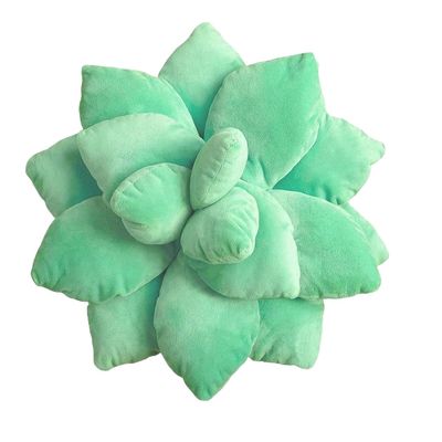 3D Succulent Cactus,Cute Succulents Pillow,Green Plant Throw Pillows Flower Shaped Pillow,Cactus Decor Pillow,Stuffed Plant Plush Pillows,Novelty Plush Cushion for Home Room Decor ( Color : Color 2 ,