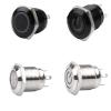 12mm Waterproof Oxidized Black Metal Button Switch with LED Lamp Momentary Latching PC Power Switch 3V 5V 6V 12V 24V 220V view 2