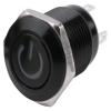12mm Waterproof Oxidized Black Metal Button Switch with LED Lamp Momentary Latching PC Power Switch 3V 5V 6V 12V 24V 220V view 1