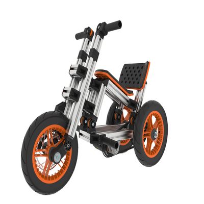 Vehicles Ride on Car/Go Karting Car, Modular Electric Innovation Kart with High-Strength Material, Over 20 Kinds of Assembly Methods for 5-18 Years Old (Electric)