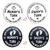 Fathers Day New Baby Gifts for Parents,Double-Sided Decision Coin Gift for New Mom & Dad,Funny Baby Shower Gifts for Couple,Gifts for Pregnant Women as Thanksgiving Christmas GiftA-Silver & B-Black view 1