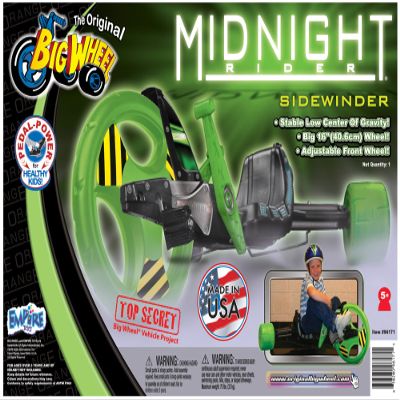 The Original Big Wheel Sidewinder 16 X-TREME Racer Tricycle for Boys & Girls 5-10 Years of Age - Made in USA (Midnight Rider)