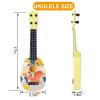 YOLOPLUS+ Kids Toy Ukulele, Kids Guitar Musical Toy,17 Inch 4 Steel Strings, with Pick, Play Early Educational Learning Musical Instrument Gift for Preschool Children (Yellow) view 3