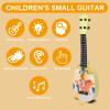 YOLOPLUS+ Kids Toy Ukulele, Kids Guitar Musical Toy,17 Inch 4 Steel Strings, with Pick, Play Early Educational Learning Musical Instrument Gift for Preschool Children (Yellow) view 4