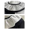 JMOBEU Anime Costume Anime Dress Outfit Black White Uniform Dress Full Set Halloween With Mask(Terrifier(girls)-white/,S) view 4