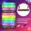 60 Pcs Glow in The Dark Bracelets Neon Party Favors Wristband Silicone Bracelets for Glow in The Dark Carnival Wedding New Years Party Favors Supplies view 3