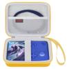 Elonbo Carrying Case for G350/ RG35XX Pro/ RG40XXV/ RG406V/ RG405V Retro Handheld Game Console, GiipGoop/ Voacle/ Anbernic Video Gaming Console Travel Storage Bag, Linux System Games Holder, Yellow view 1