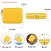 Elonbo Carrying Case for G350/ RG35XX Pro/ RG40XXV/ RG406V/ RG405V Retro Handheld Game Console, GiipGoop/ Voacle/ Anbernic Video Gaming Console Travel Storage Bag, Linux System Games Holder, Yellow view 3