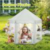 Monobeach Princess Tent Girls Celadon Large Playhouse Kids Castle Play Tent with Star Lights Gift Toy for Children Indoor and Outdoor Games, 55'' x 53'' (DxH) view 2