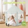 Monobeach Princess Tent Girls Celadon Large Playhouse Kids Castle Play Tent with Star Lights Gift Toy for Children Indoor and Outdoor Games, 55'' x 53'' (DxH) view 3