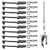 10PCS AllinRC RC Body Clips w/Pull Tabs 2.5mm Hole Puncher for Traxxas TRX4M Losi Mini-T 2.0 Mini JRX2 HyperGo H16GT H16DR 1/16 1/18 RC Car Truck Crawler Body Clips (1mm Rod Black) view 1