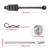 10PCS AllinRC RC Body Clips w/Pull Tabs 2.5mm Hole Puncher for Traxxas TRX4M Losi Mini-T 2.0 Mini JRX2 HyperGo H16GT H16DR 1/16 1/18 RC Car Truck Crawler Body Clips (1mm Rod Black) view 2