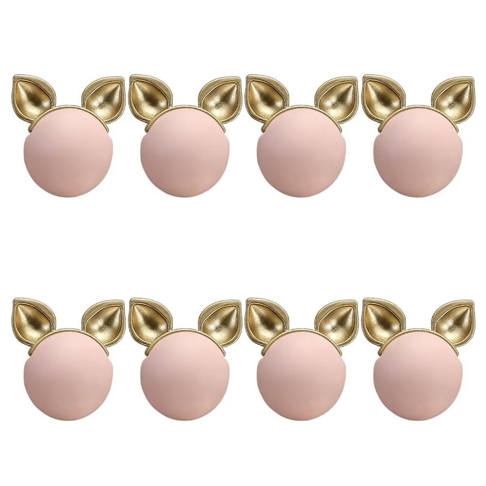 Set of 8, Single Hole Drawer Knobs Ceramic Drawer Handle Door Handle Cabinet Handles for Closet Dresser Furniture Handles Animal Drawer Pull Children Handle Kids Room Furniture Hardware