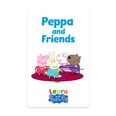 YOTO Learn with Peppa Pig: Peppa & Friends Kids Audio Card for Use with Player & Mini All-in-1 Audio Device, Educational Screen-Free Listening with Fun Playtime Bedtime Travel Stories, Ages 3+